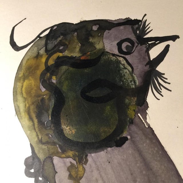 Anne Body, The Great Combat, Mixed Media on Paper, 1965 For Sale - Image 8 of 15