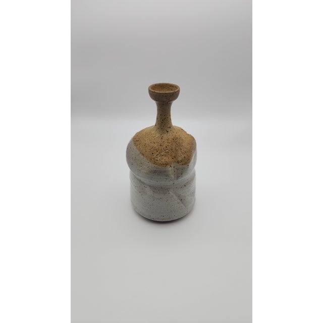 Vintage Handmade Studio Pottery Vase For Sale - Image 4 of 7