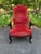 Louis XIV style High Back Throne Like Armchair Well carved, frame is circa 1940s 1950s Velvet is old and will be benefit...