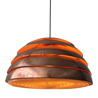 Model T325/450 Pendant Lamp in Copper by Hans-Agne Jakobsson, Markaryd, Sweden, 1960s For Sale
