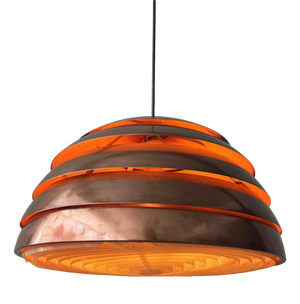 Model T325/450 Pendant Lamp in Copper by Hans-Agne Jakobsson, Markaryd, Sweden, 1960s