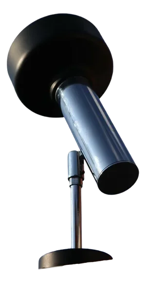 Mid-Century Adjustable Chrome & Black Spotlight Wall Lamp from Cosack