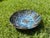 Royal Blue Vintage Handcrafted Studio Pottery Bowl With Raised Botanical Panels, 8” For Sale - Image 8 of 12