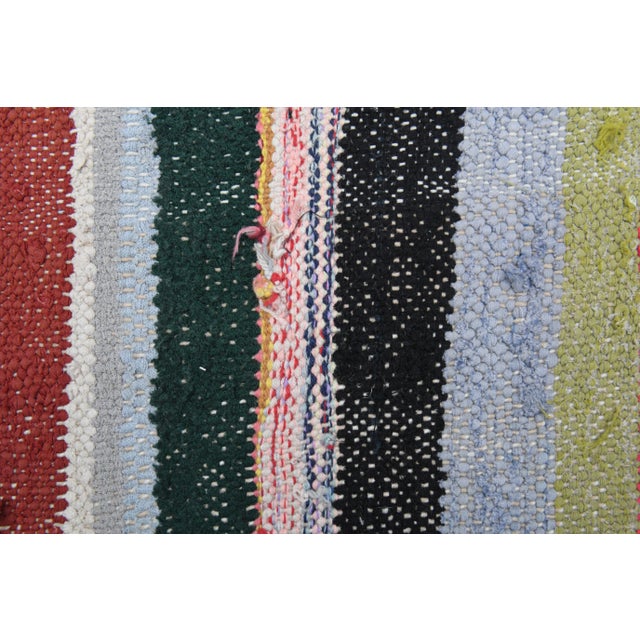 Beige Vintage Turkish Oushak Handmade Wool Cotton Beige Kilim Runner For Sale - Image 8 of 11