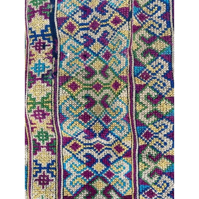 Textile Little Antique Indonesian Embroidery For Sale - Image 7 of 11
