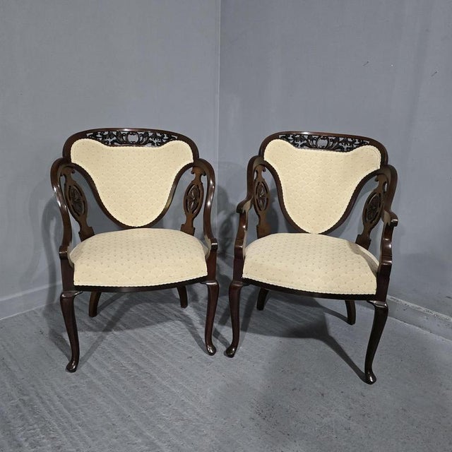 Ladies & Gents Elbow Chair For Sale - Image 4 of 4