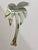 Art Deco Vintage Midcentury Palm Tree Wall Mirror For Sale - Image 3 of 4