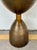 Modern Revelation Modern Aged Brass Hourglass Coup Side Table For Sale - Image 3 of 3