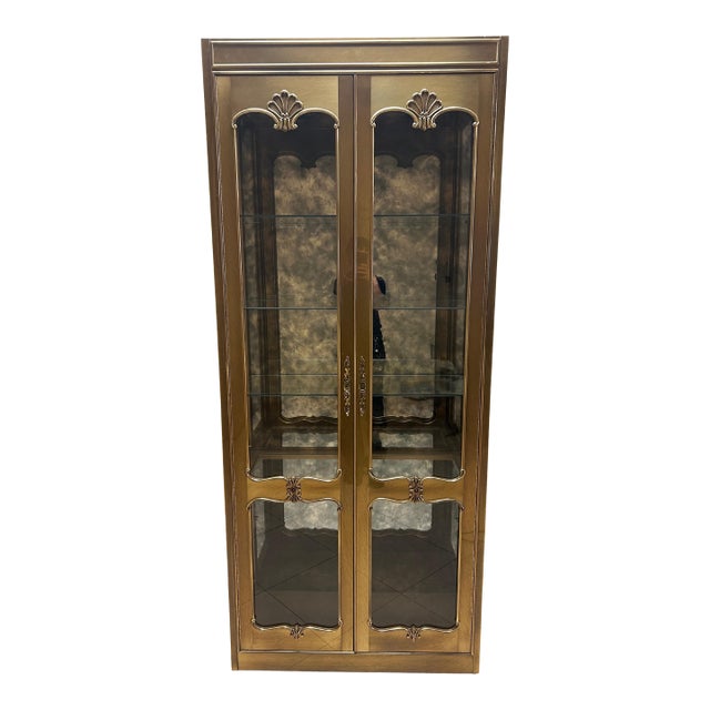 Mastercraft 1970s Mid Century Brass Cabinet For Sale