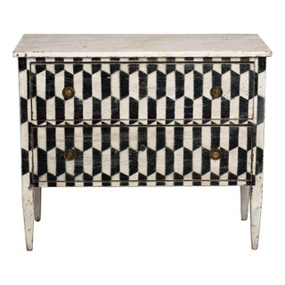 Painted 2-Drawer Chest For Sale