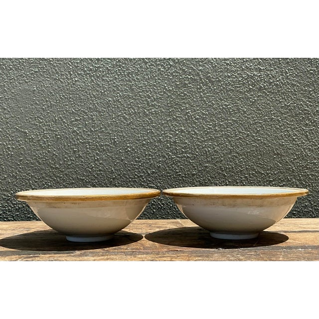 Ceramic Vintage Asian Glazed Ceramic Bowls - A Pair For Sale - Image 7 of 12