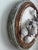 Paper Mache Fig Branch in Cartapesta Round Frame For Sale - Image 9 of 11