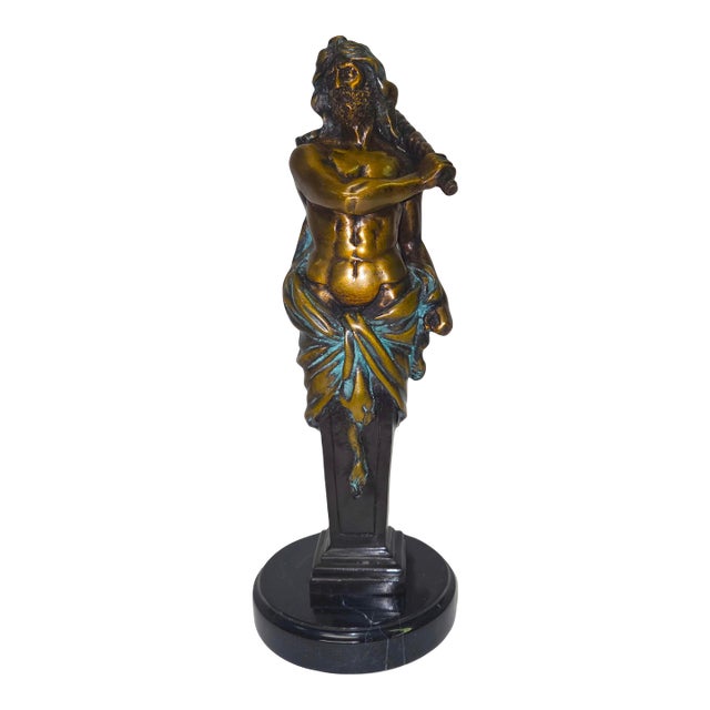 Bronze Statue of Zeus – 13" For Sale