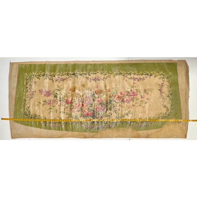 Late 18th Century Aubusson Oil on Canvas Decorative Painting - For Sale - Image 14 of 15