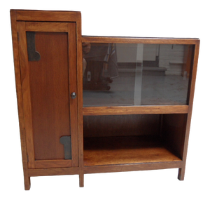 Art Deco Oak Display Cabinet, 1920s