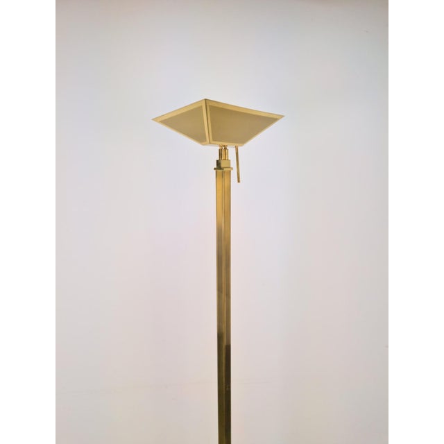 1980s Vintage Brass Floor Lamp from Deknudt, 1970s For Sale - Image 5 of 17