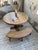 Vintage Round Oak Table and Benches, 1950s, Set of 3 For Sale - Image 13 of 18