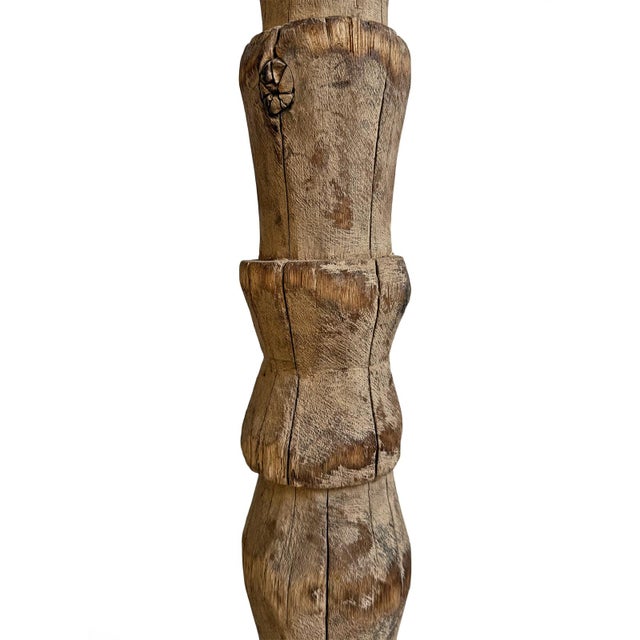 Antique Dinka Tribal Property Post Sculpture on Stand For Sale In Los Angeles - Image 6 of 11