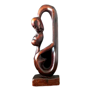 1960s African Hand Carved Tribal Fertility Sculpture