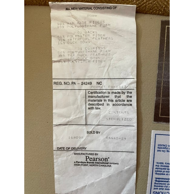 Textile Custom Pearson Designer Sectional For Sale - Image 7 of 9