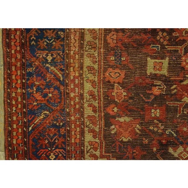 Textile 1880s Brown Medallion Tribal Antique Turkish Anatolian Kula Carpet 4'6'' X 5'6'' Knotted Wool Rug For Sale - Image 7 of 11