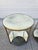 Gold Oly Studio Round Jonathan Antiqued Mirrored Side Tables For Sale - Image 8 of 12