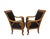 Antique 19th C Biedermeier Armchairs in Walnut & Black Boucle - A Pair For Sale - Image 4 of 11