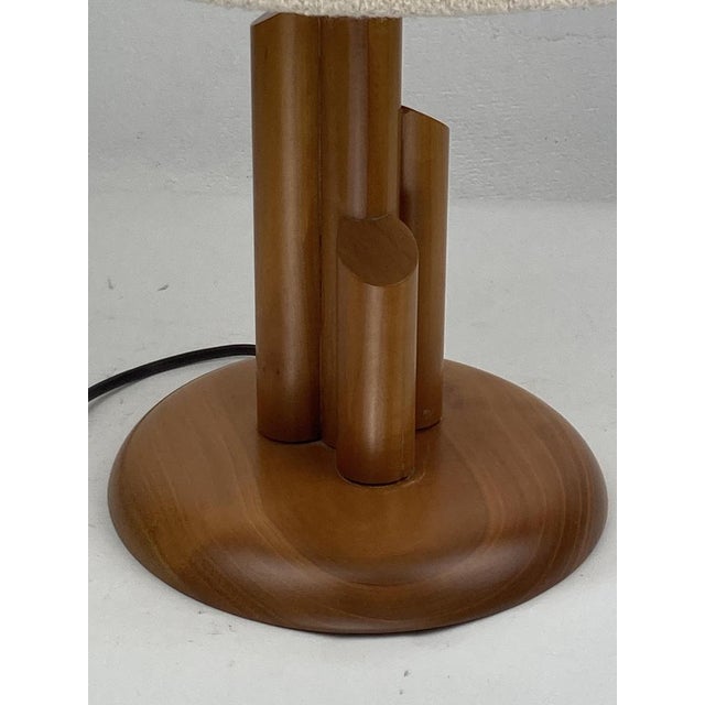 Mid-Century Modern Scandinavian Pine Skyscraper Table Lamp, 1970s For Sale - Image 9 of 13