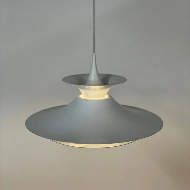 Metal Danish Hanging Lamp Radius by Eric Balslev for Fog & Mørup, 1970s For Sale - Image 7 of 13