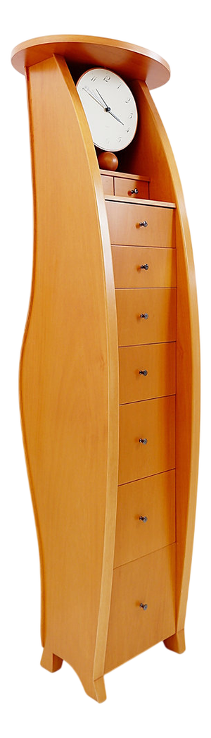 Vintage Drawer Column with Clock