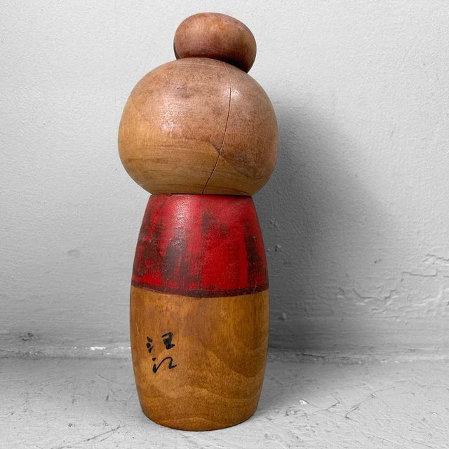 Vintage Sosaku Kokeshi by Hiroe Fukushima, Japan, 1975 For Sale - Image 10 of 12