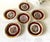 Gemstone 1940's Mythological Scene Plates, Cico Bavaria Germany, Ruby & Gold, Set of 6 For Sale - Image 7 of 17