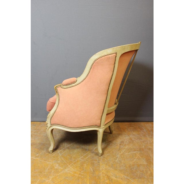 Set of Louis XV Style Bergeres in Painted Beech, 1900s For Sale - Image 3 of 13