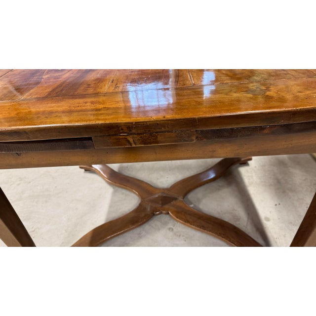 Italian Early 1900’s Small Italian Dining Table With Extensions For Sale - Image 3 of 12