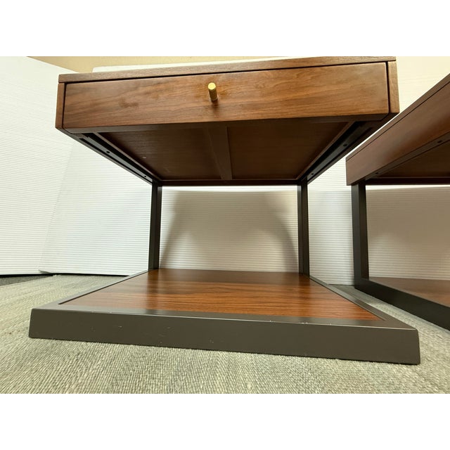 William Eastburn Design for Crate & Barrel Blair Nightstands, Pair For Sale - Image 11 of 12