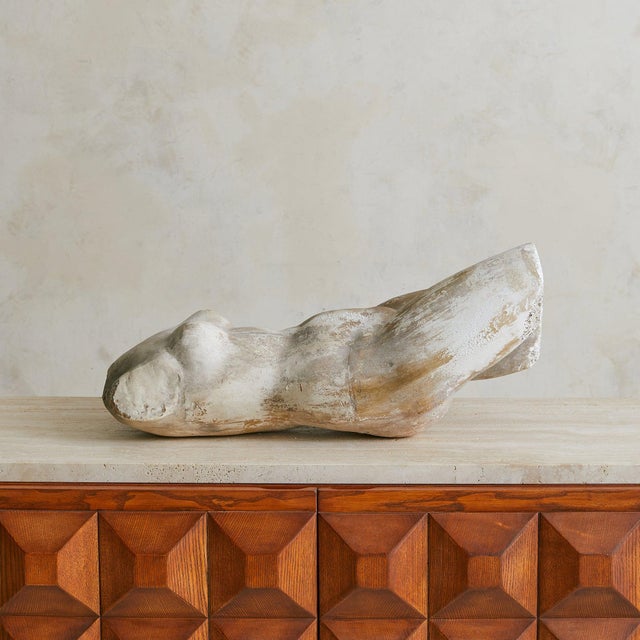 Sculpture Materials Vintage French Plaster Female Torso Sculpture For Sale - Image 7 of 18