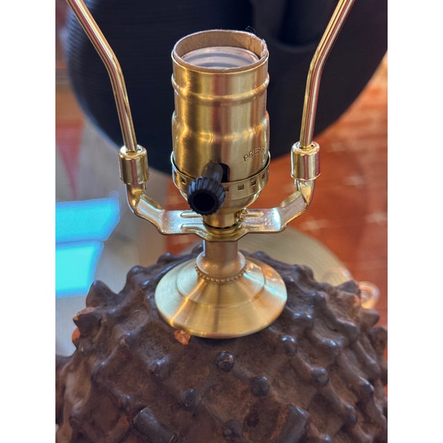 Early 19th Century Benin Oba Head Lamps, Pair For Sale - Image 4 of 7