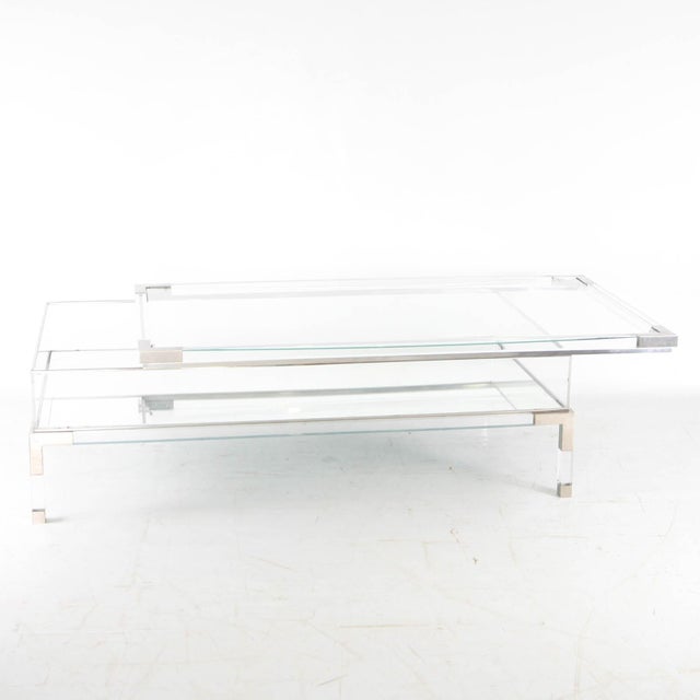 Coffee Table with Display Case, 1980s For Sale - Image 6 of 16