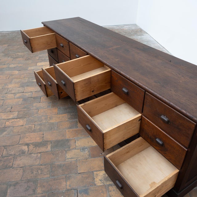 Tan 20th Century Oak Chest of Drawers, France, 1900 For Sale - Image 8 of 9