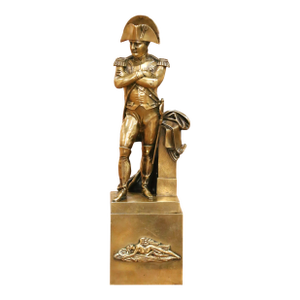 Mid-Century French Empire Style Gilt Bronze Sculpture of Napoleon After Boizot
