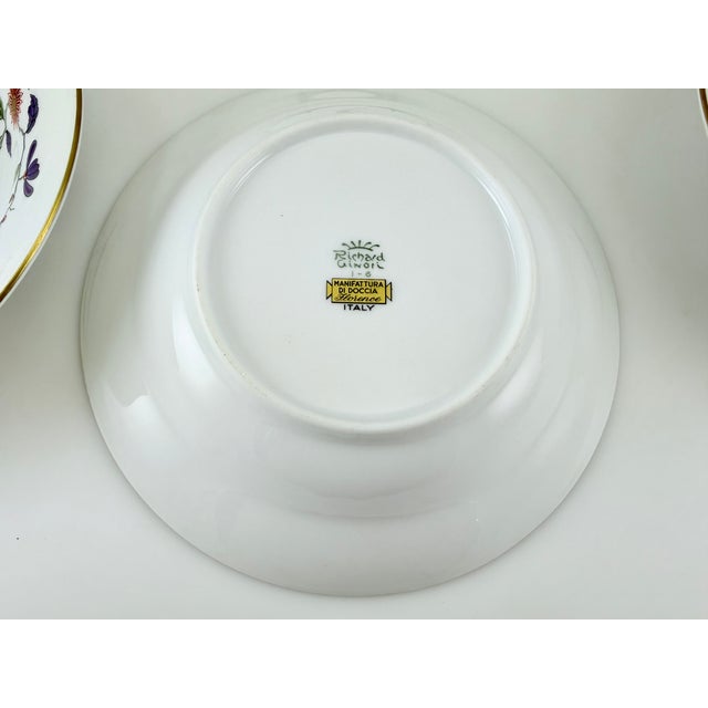 1980s Richard Ginori Oriente Rimmed Soup Bowls - Set of 4 For Sale - Image 4 of 5