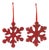 Fir Wood Snowflake Ornament (Set of 12) For Sale