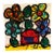 1970s Peter Keil Flowers Abstract Painting For Sale
