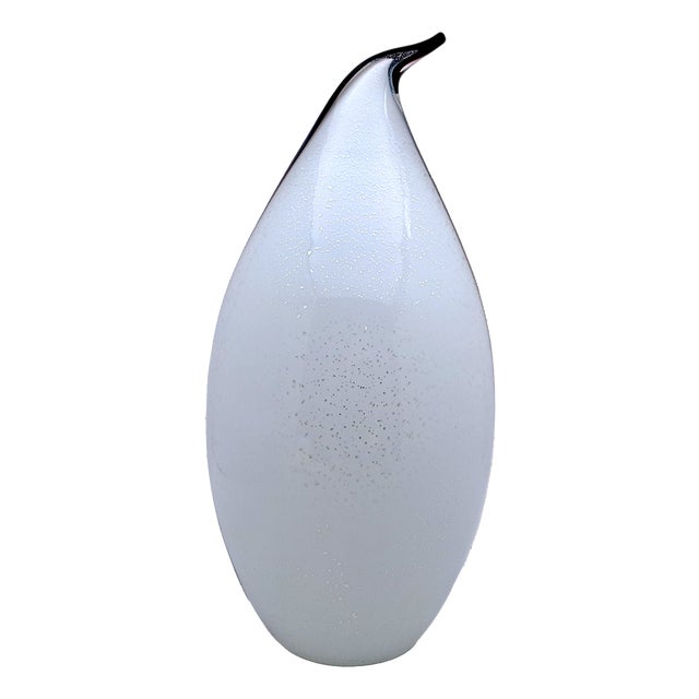 Penguin-Shaped Murano Glass Table Lamp from Manifattura Di Murano, 1980s For Sale