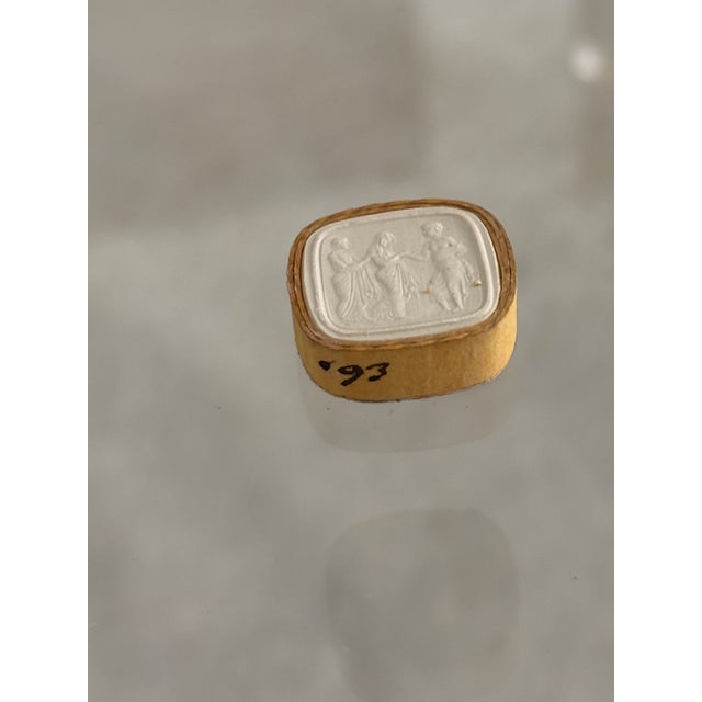 Antique Italian Grand Tour Plaster Intaglios - Set of 5 (Group #3) For Sale - Image 9 of 16