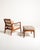 Set of Model 109 Lounge Chair and Ottoman by Ole Wanscher for France & Søn, 1950s For Sale - Image 3 of 12