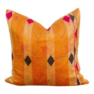 Regency Diamond, Heirloom Bagh Phulkari Pillow For Sale