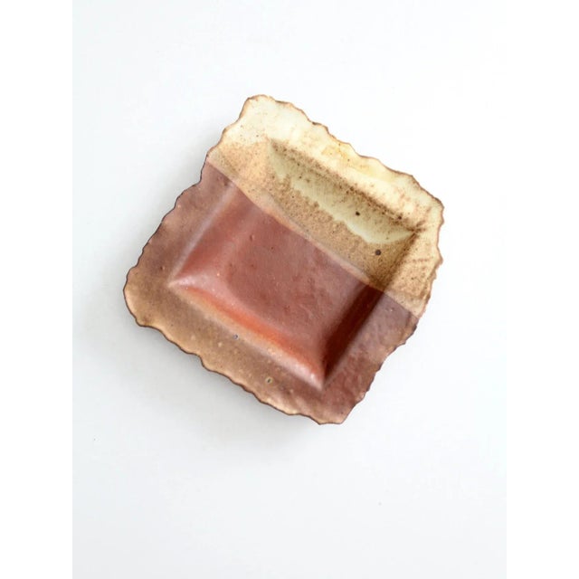 Contemporary Vintage Studio Pottery Plate For Sale - Image 3 of 9