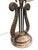 Vintage Chelsea House Neoclassical Lyre Table Lamp With Lamp Shade For Sale - Image 16 of 18