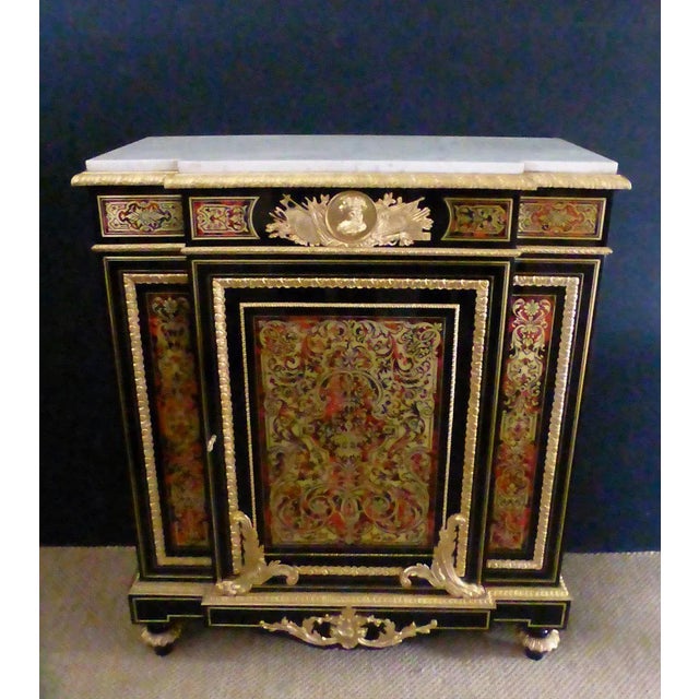 Antique Marquetry Inlaid Buffet For Sale - Image 3 of 12